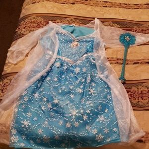 Light up, singing Elsa dress & wand
